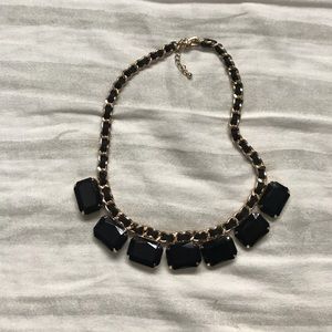 Black statement necklace